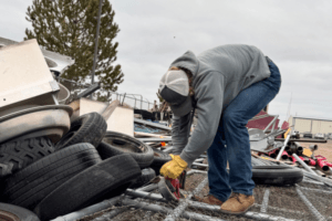Large junk removal job at Boise elementary school